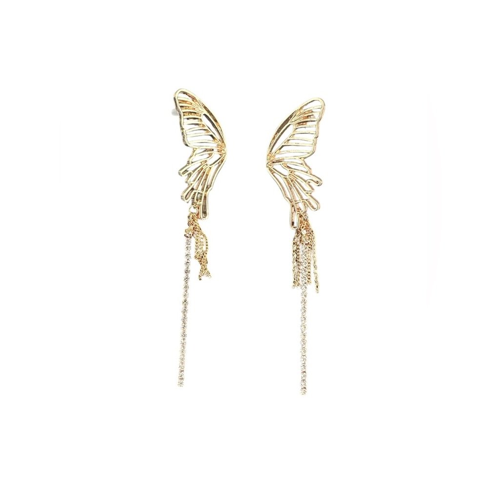 Full Tilt Gold Butterfly Earrings